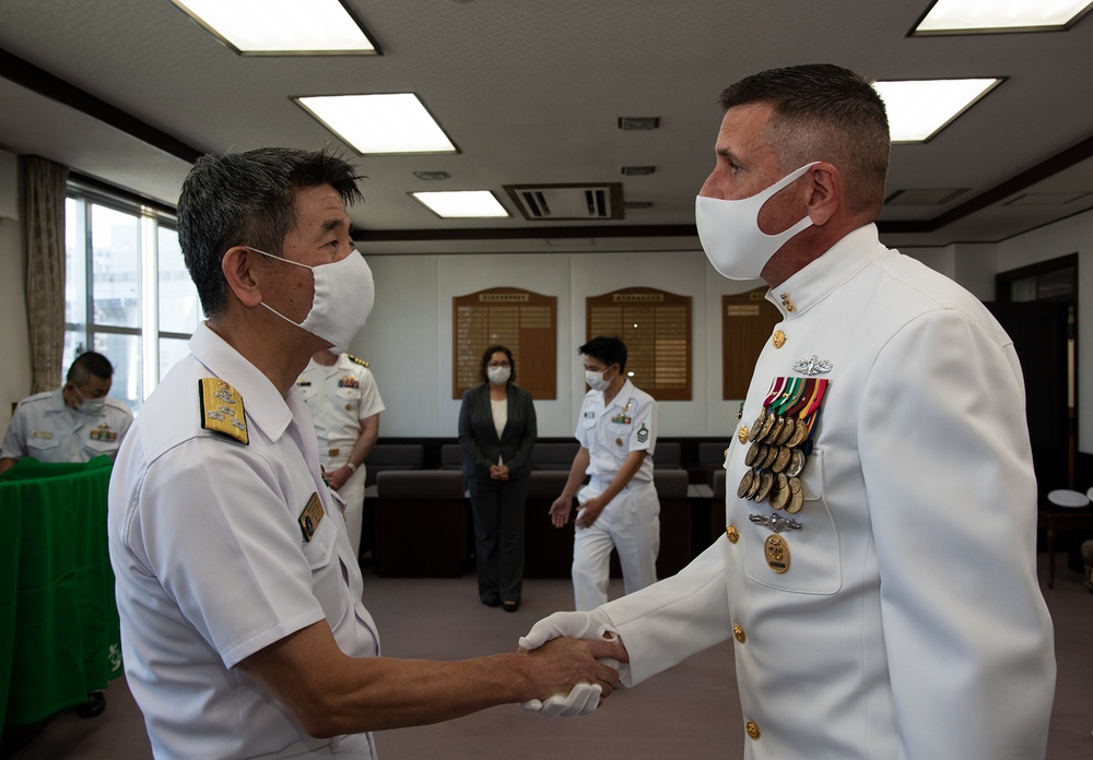 CFAY CMC Mullenhour awarded by JMSDF Yokosuka District