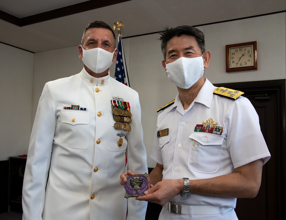 CFAY CMC Mullenhour awarded by JMSDF Yokosuka District