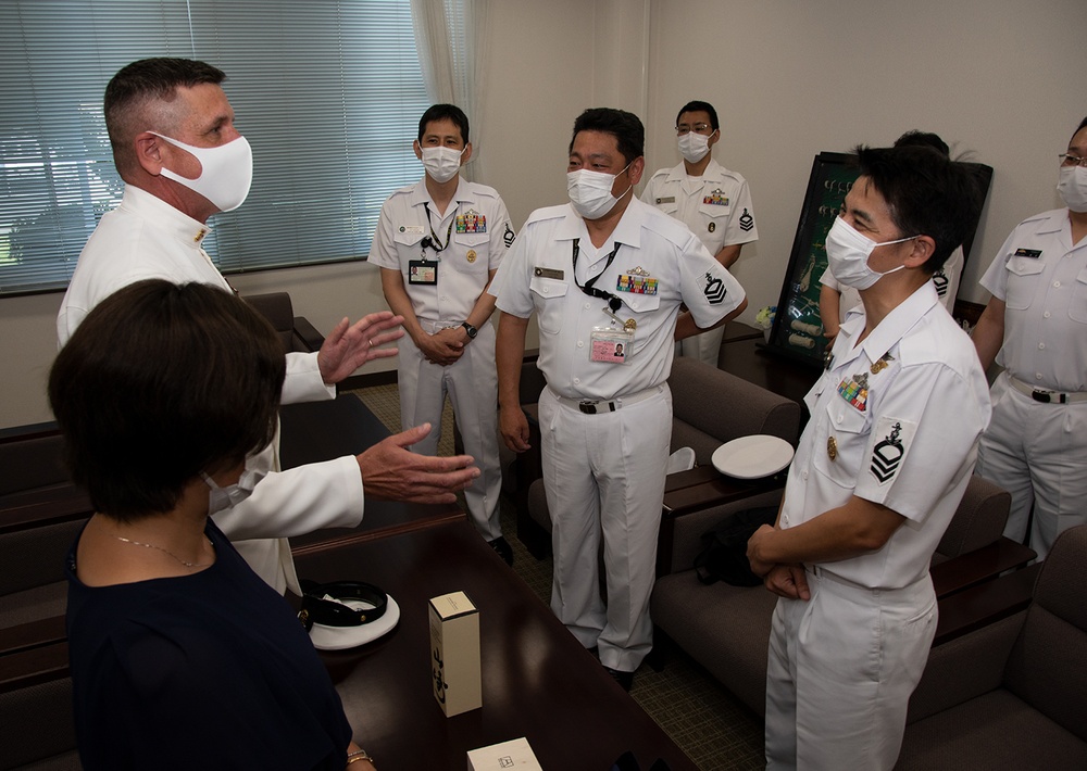 CFAY CMC Mullenhour awarded by JMSDF Yokosuka District