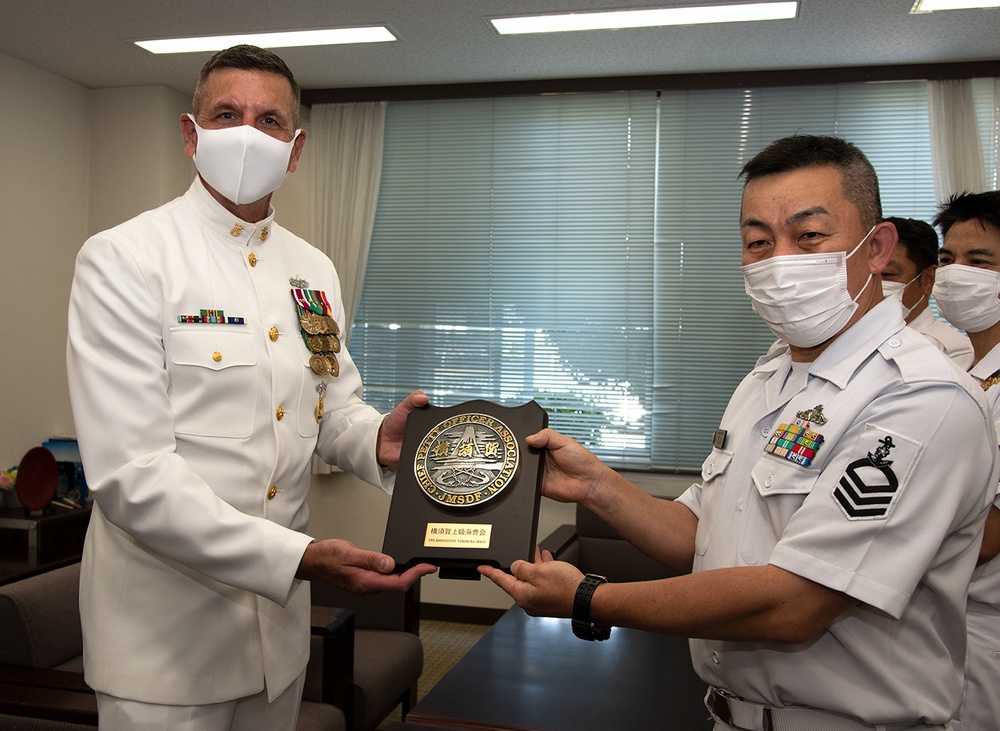 CFAY CMC Mullenhour awarded by JMSDF Yokosuka District
