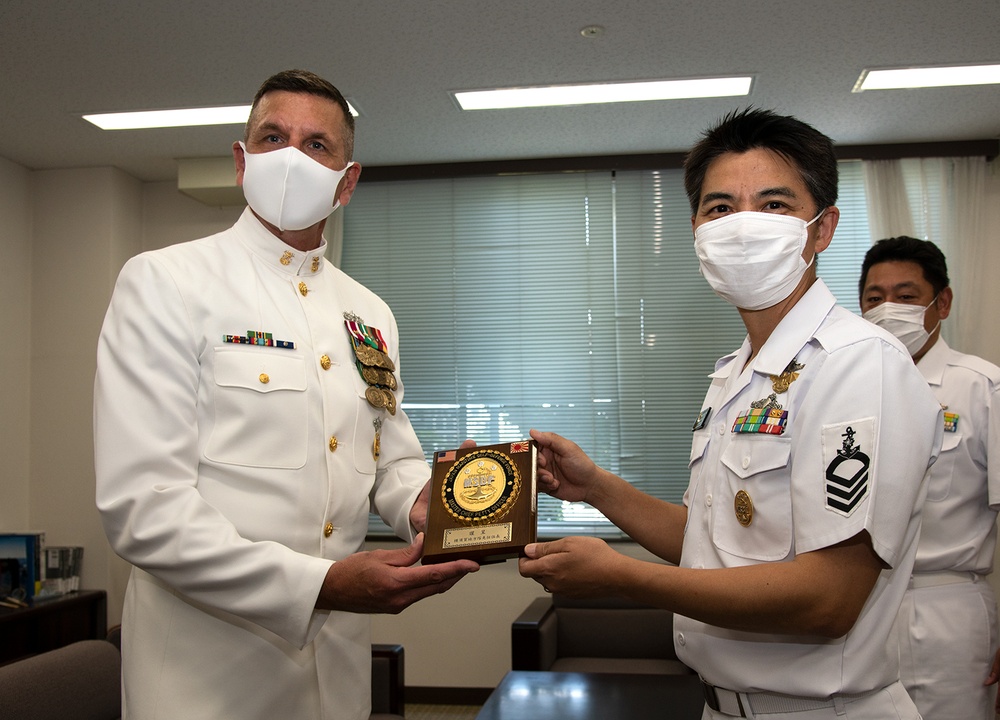 CFAY CMC Mullenhour awarded by JMSDF Yokosuka District