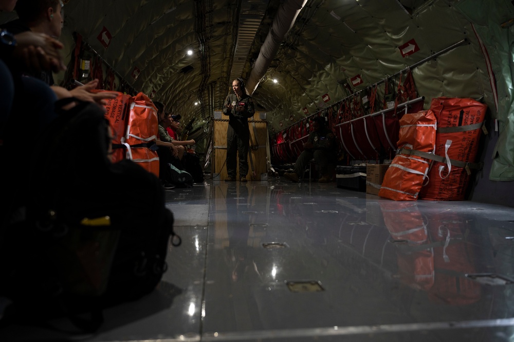 AIM HIGH Flight Academy Students fly in KC-135