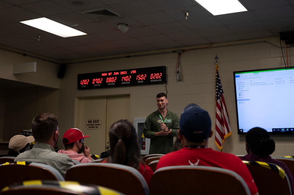 AIM HIGH Flight Academy Students fly in KC-135