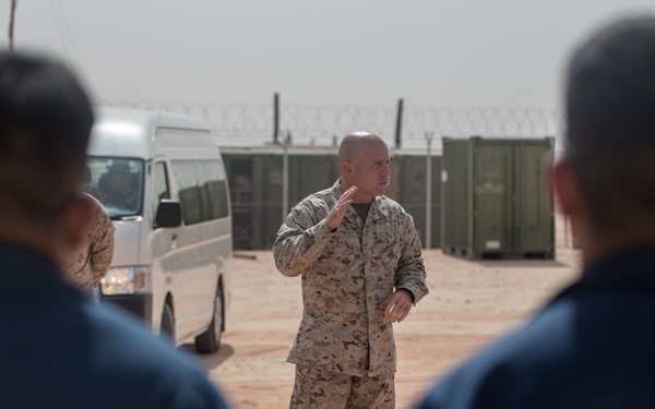 Brigadier General Sullivan Visits the Marines of SPMAGTF CR-CC 21.1