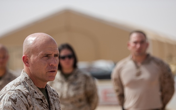 Brigadier General Sullivan Visits the Marines of SPMAGTF CR-CC 21.1