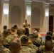 Rob Jones shares his story with Marine Barracks personnel