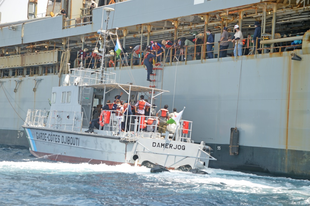 Djibouti Coast Guard helps distressed mariners to shore