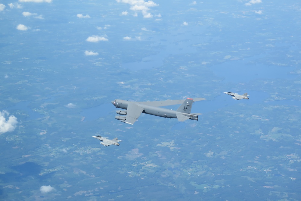 Bombers support operations in the Baltic Sea
