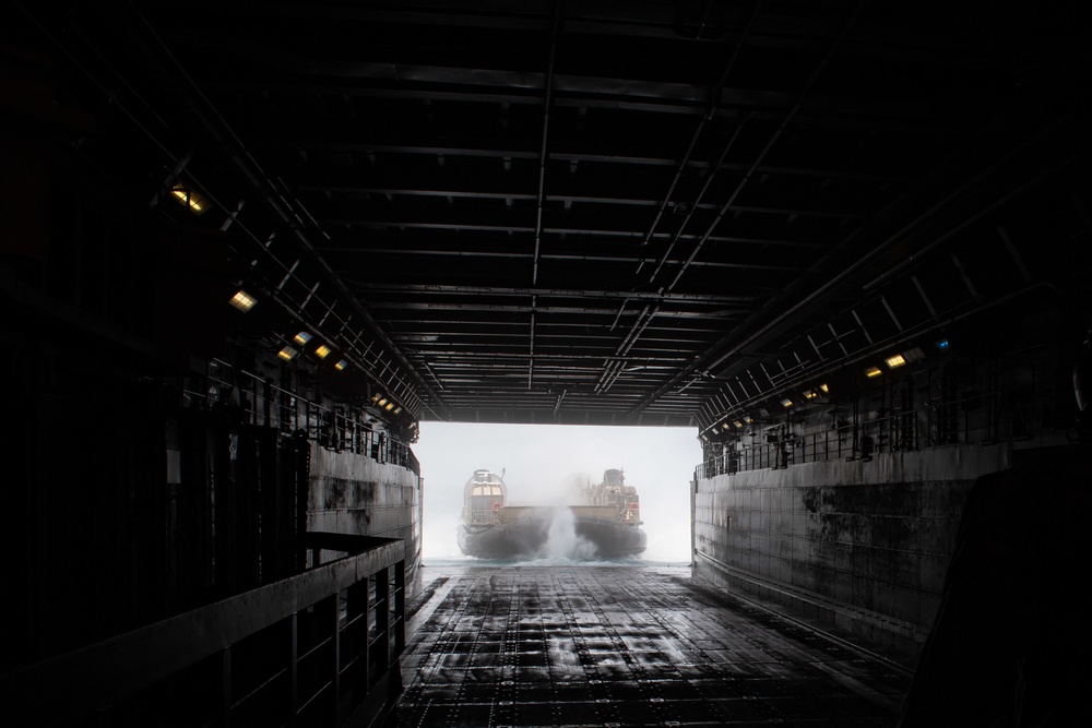 USS New Orleans Landing Craft Air Cushion Operations