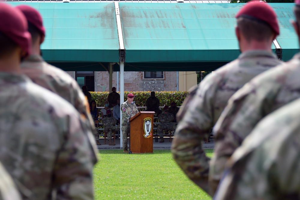 1st Battalion, 503rd Infantry Regiment, 173rd Airborne Brigade Change of Command Ceremony, June 10, 2021