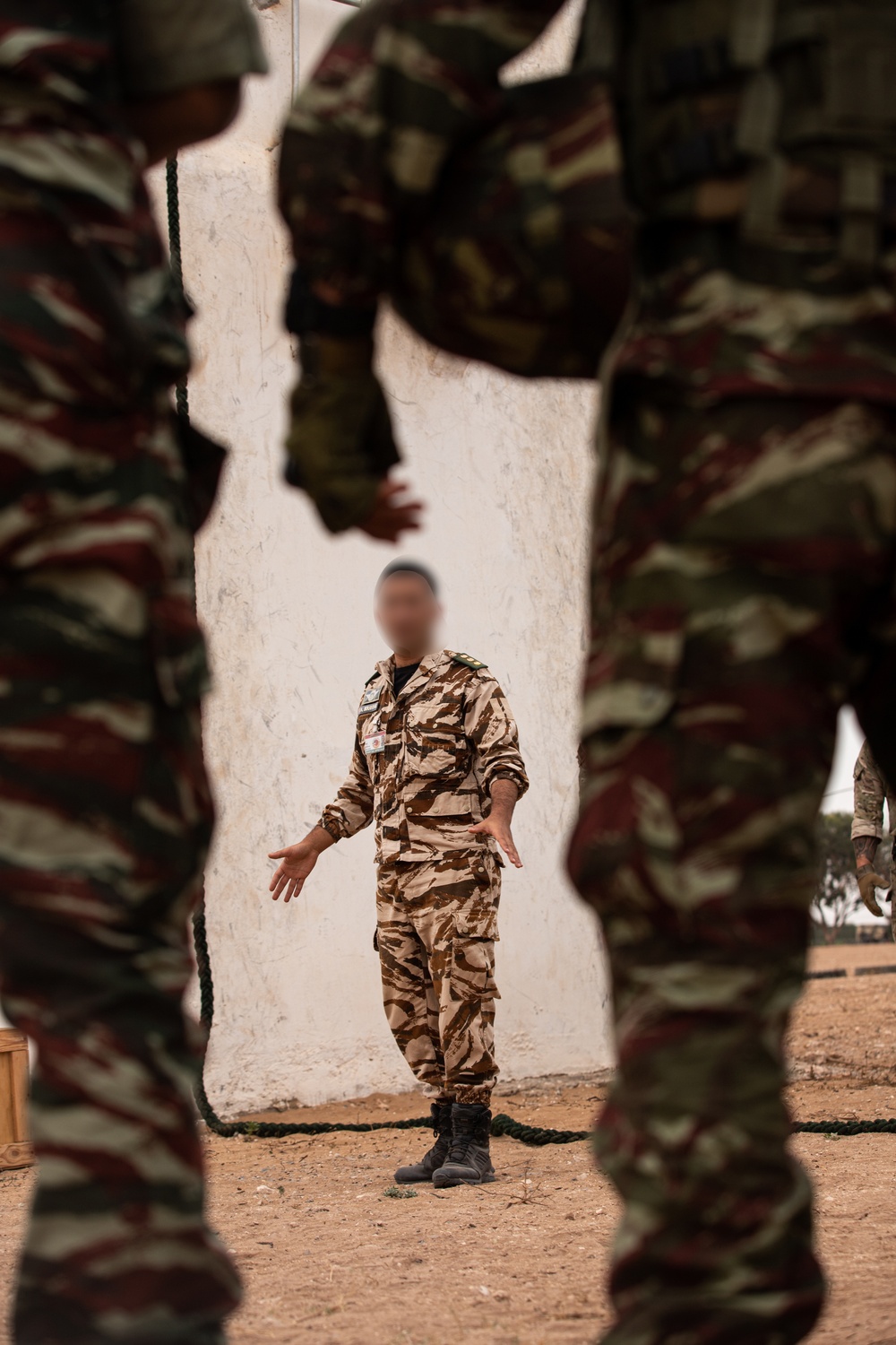 Moroccan and 19th Special Forces Group Fast Rope Training