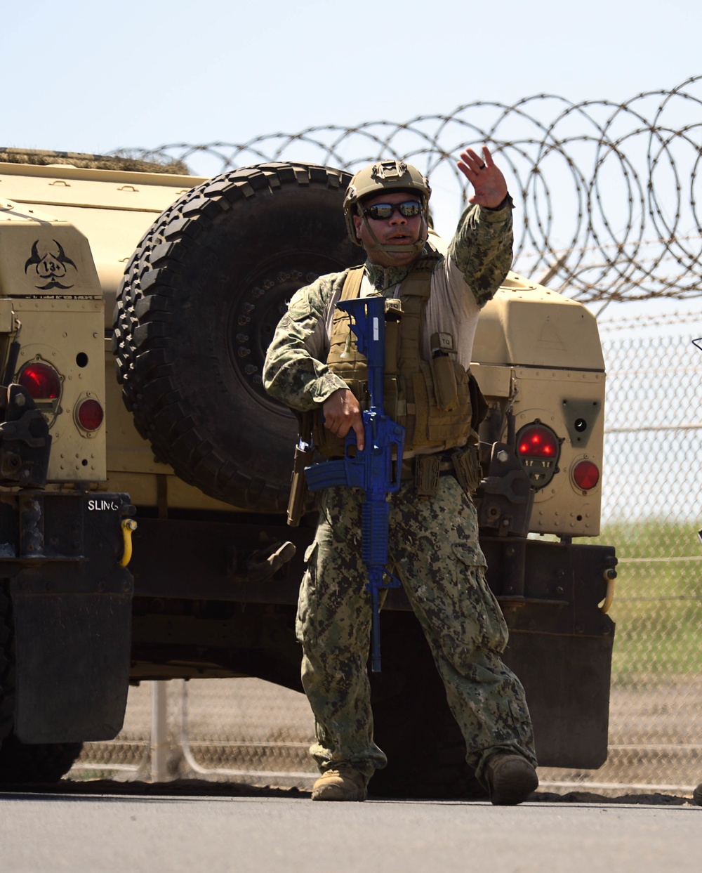 MSRON team practices convoy OPS ashore