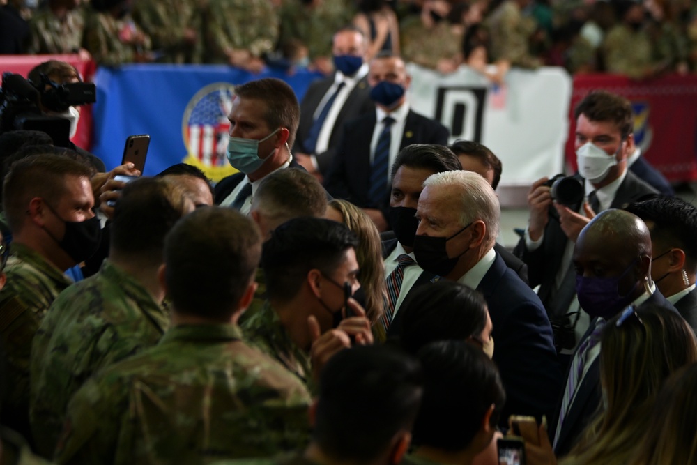 POTUS visits Team Mildenhall as first trip Overseas