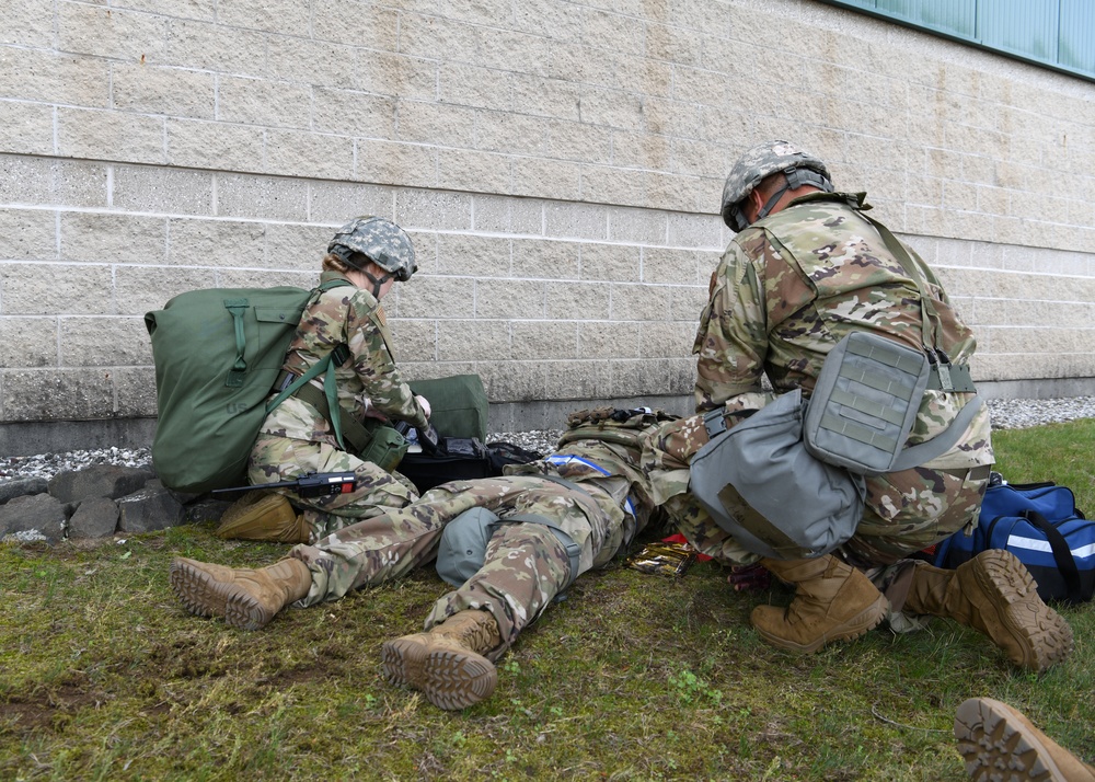 104th Fighter Wing holds Readiness Exercise, simulates building fires