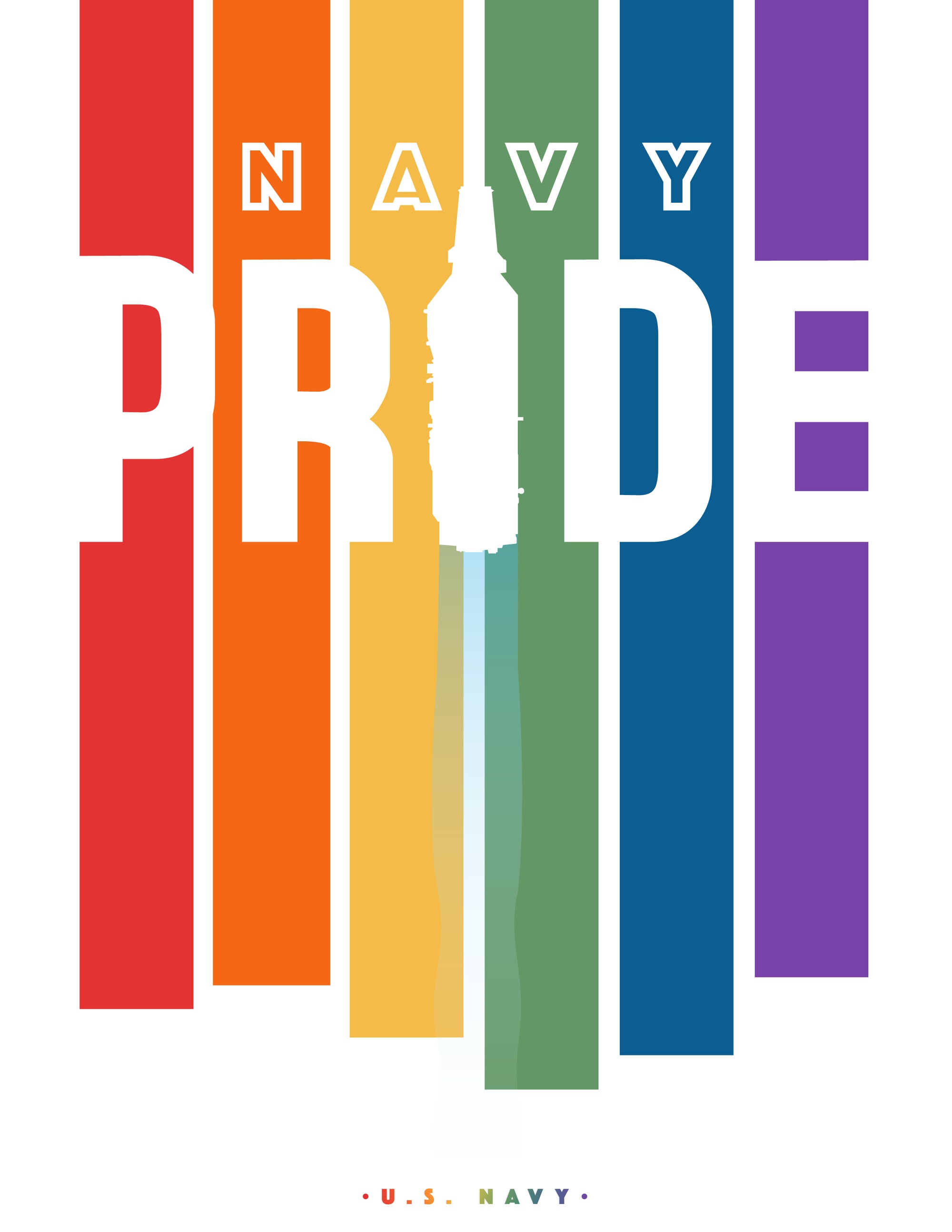 navy pride flag