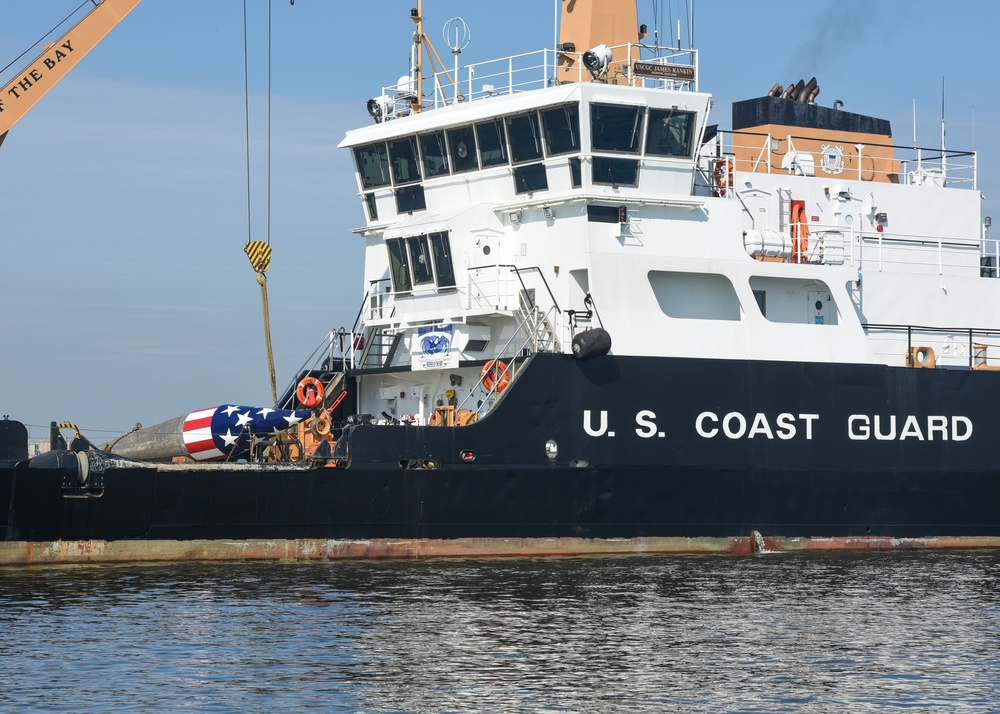 Francis Scott Key Buoy set in Baltimore