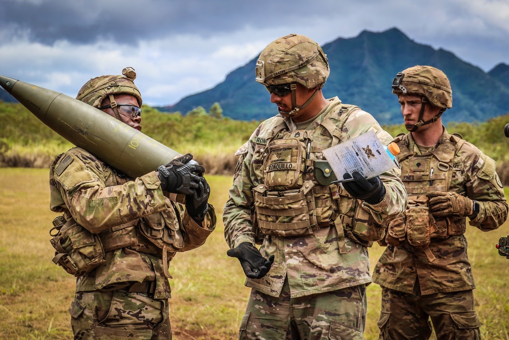 3-7 Field Artillery M777 Live Fires - 25th Infantry Division Artillery