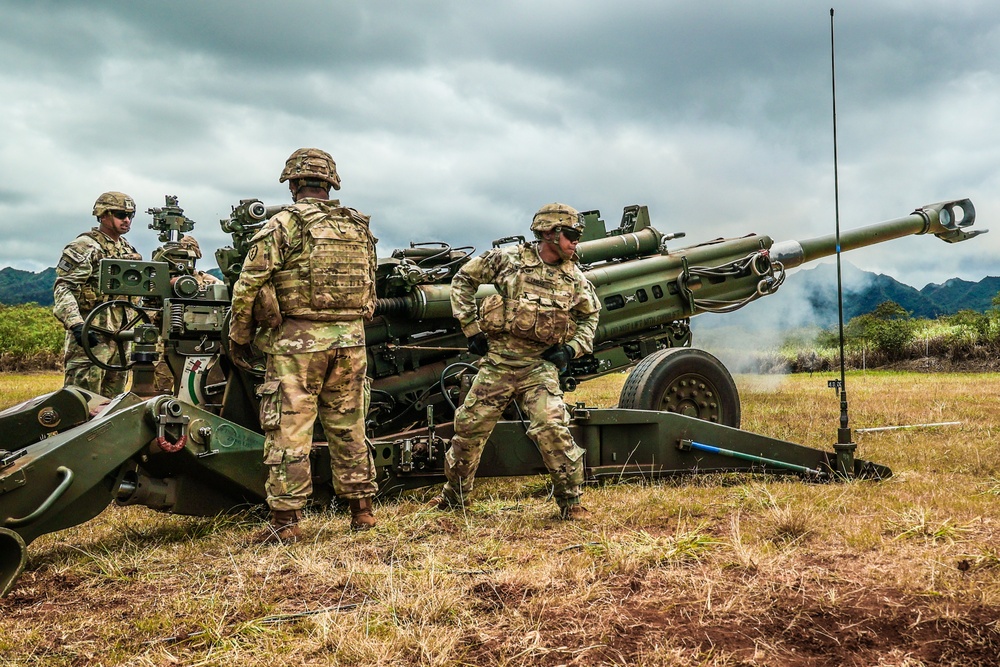 3-7 Field Artillery M777 Live Fires - 25th Infantry Division Artillery