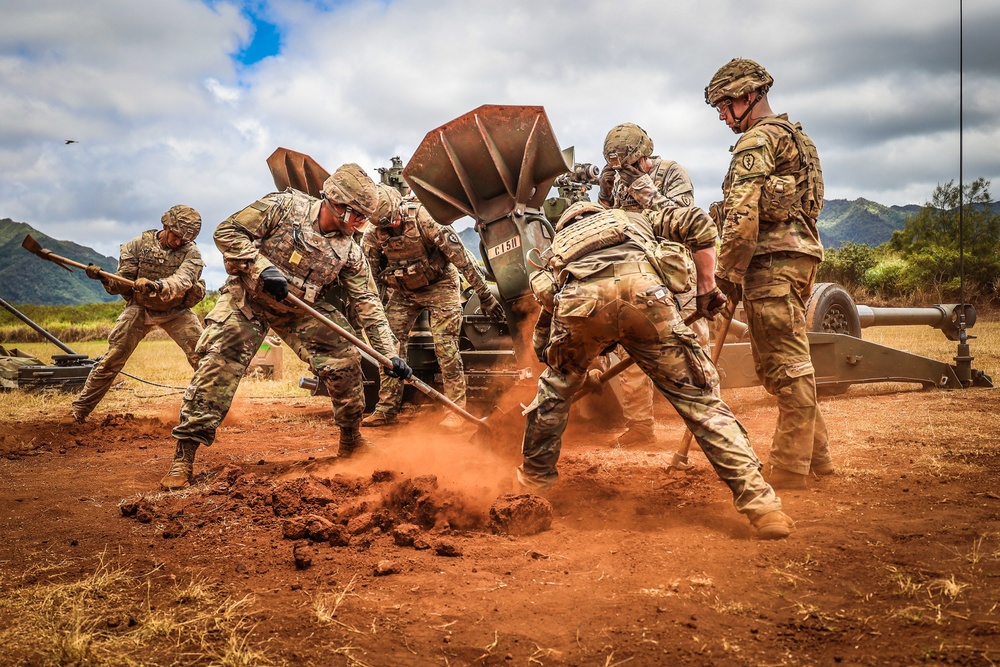 3-7 Field Artillery M777 Live Fires - 25th Infantry Division Artillery