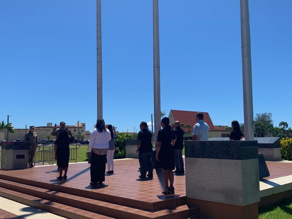 36th Contracting Squadron civilians participate in &quot;Oath of Office&quot; Ceremony