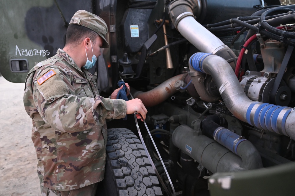 Arizona National Guard transports truckloads of food destined for food banks