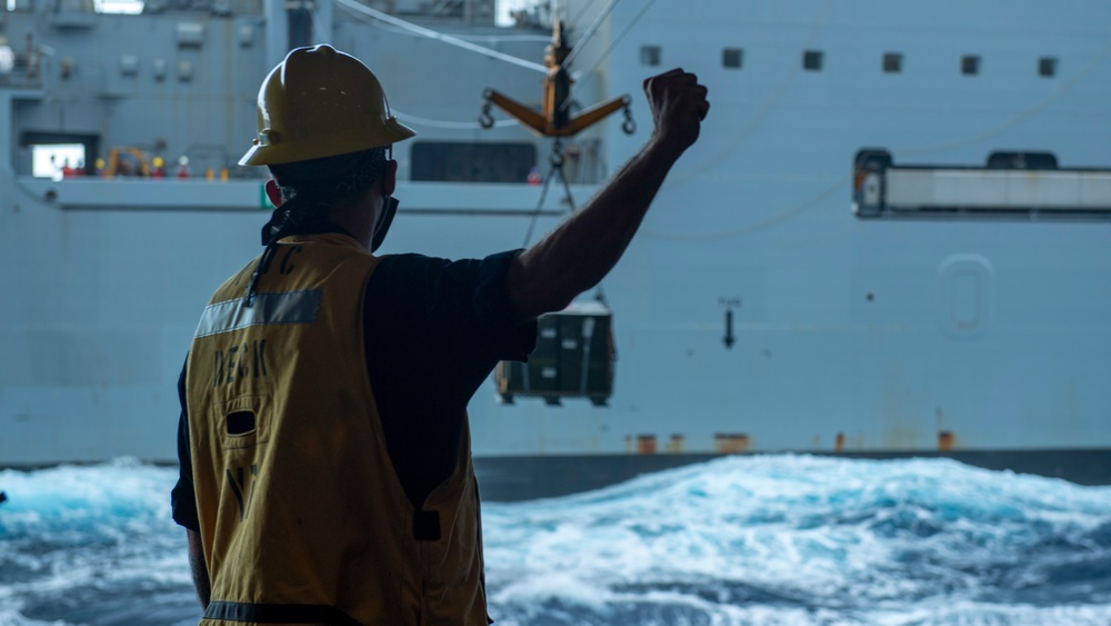 USS Harry S. Truman (CVN 75) transits the Atlantic Ocean.