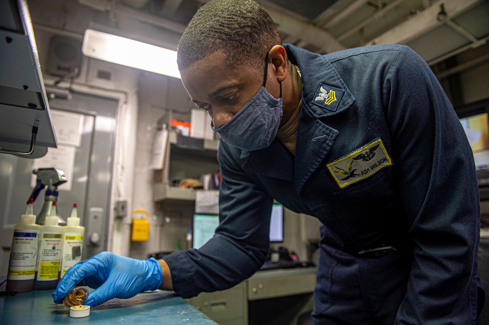 USS Harry S. Truman (CVN 75) transits the Atlantic Ocean.