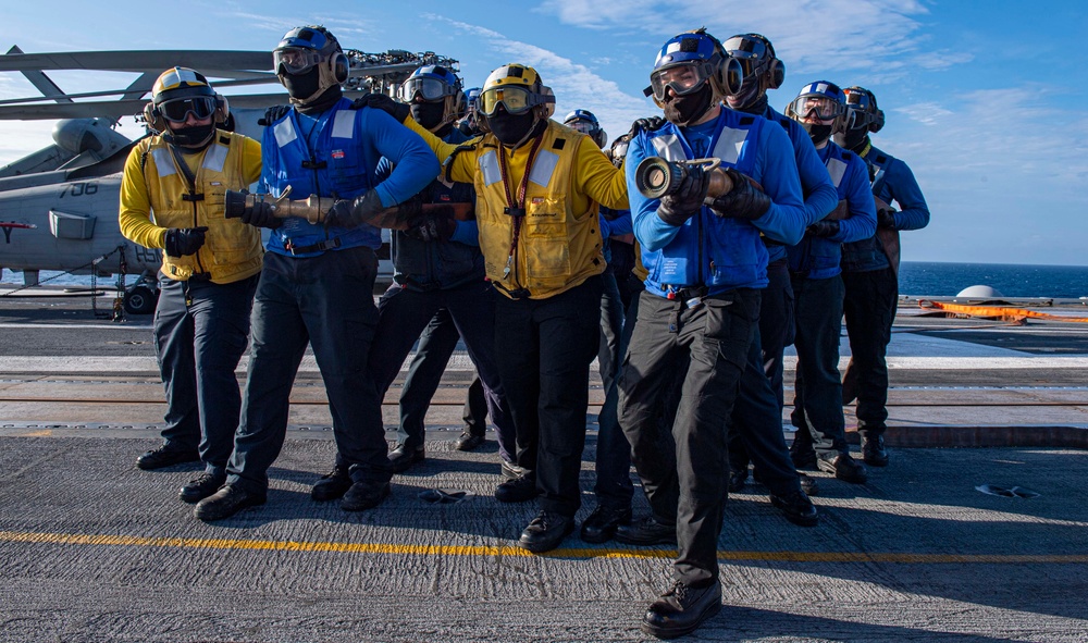 USS Harry S. Truman (CVN 75) transits the Atlantic Ocean.