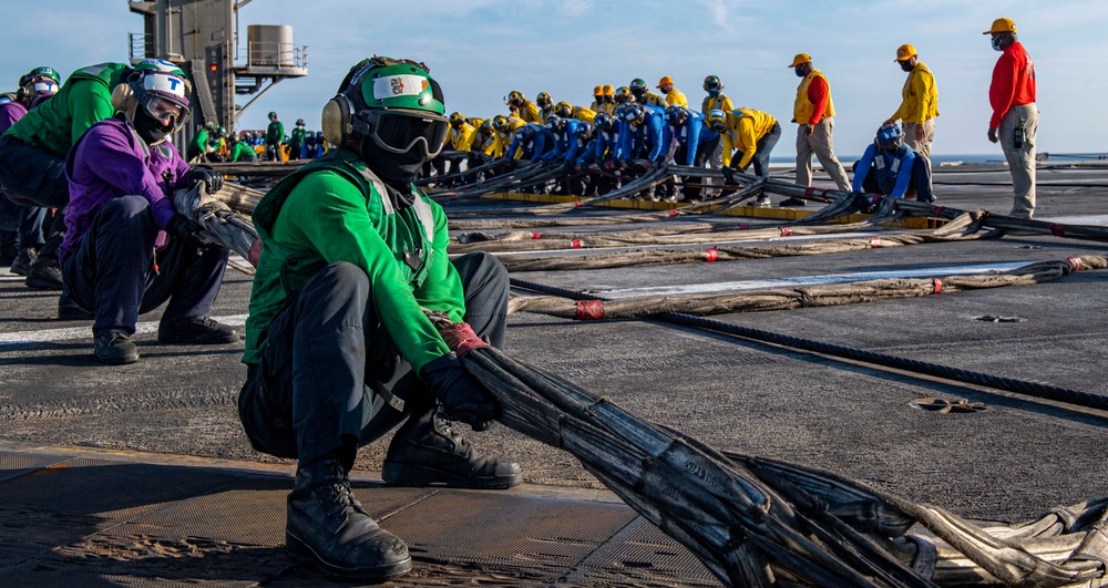 USS Harry S. Truman (CVN 75) transits the Atlantic Ocean.