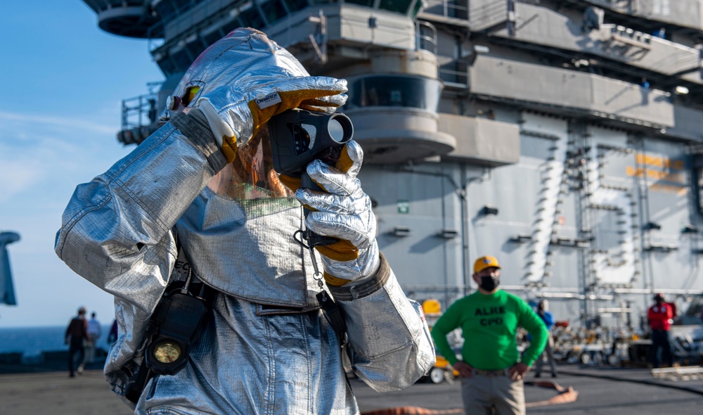 USS Harry S. Truman (CVN 75) transits the Atlantic Ocean.