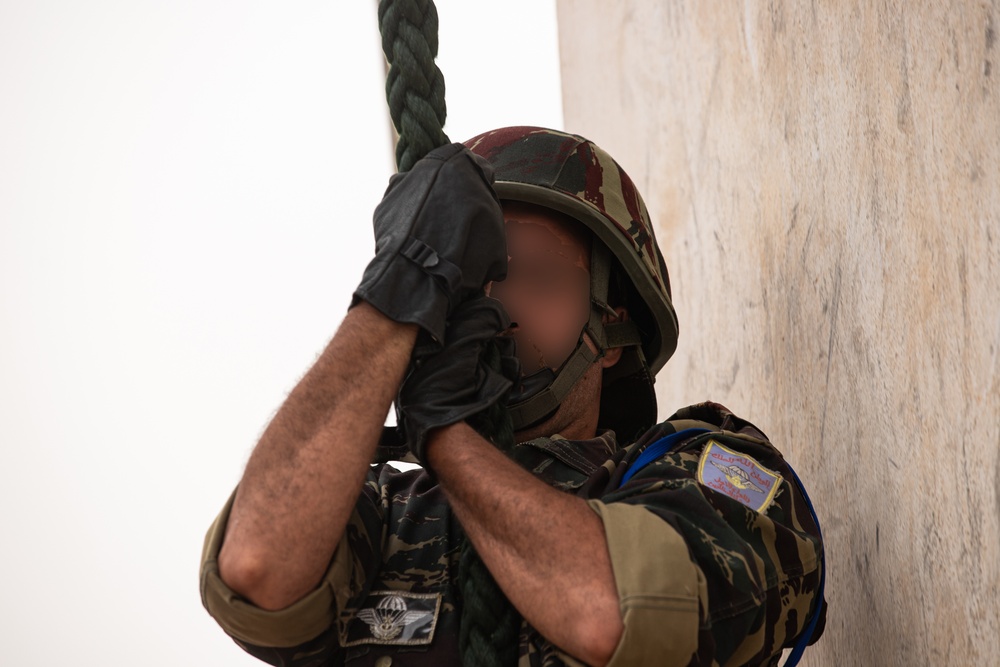 African Lion 2021 - Moroccan and 19th Special Forces Group Fast Rope Training