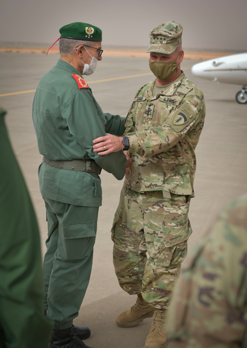 African Lion 2021- Gen. Cavoli Arrival Mahbes Airfield