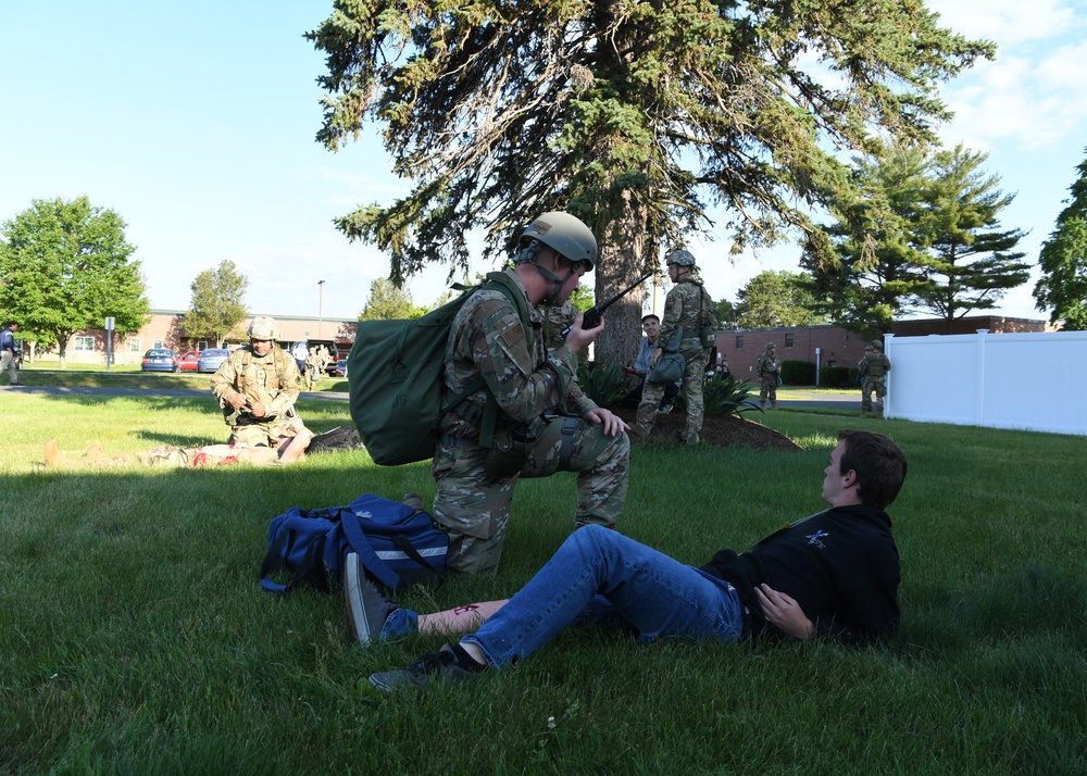 104th Fighter Wing holds Readiness Exercise, responds to simulated robbery