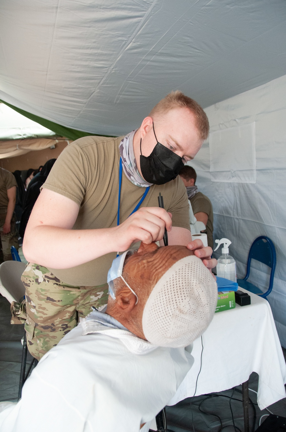 African Lion 2021 - U.S. Airmen provide medical care for African Lion 2021