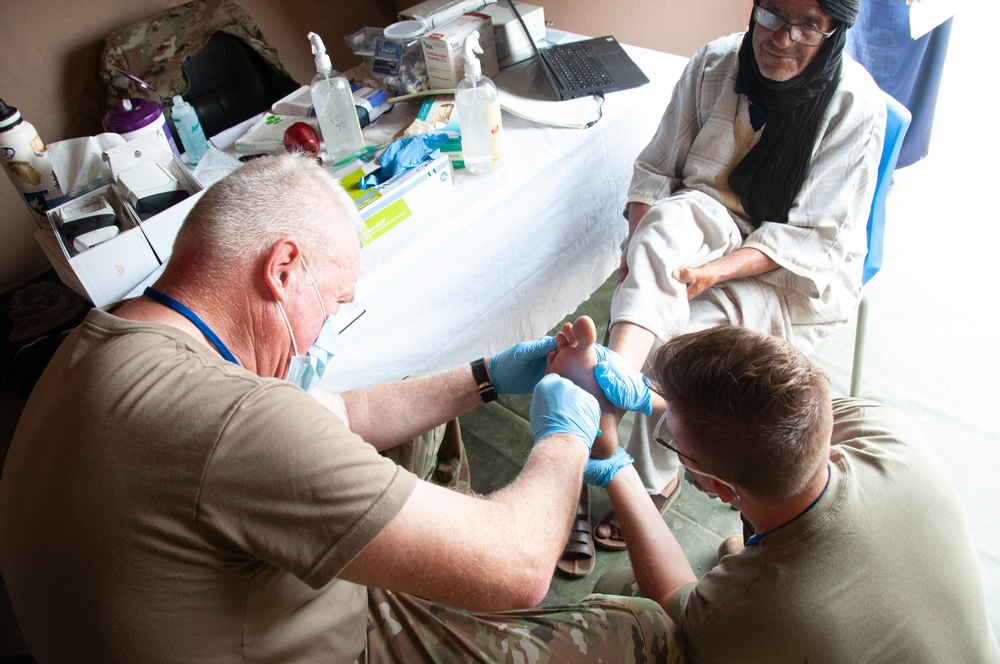 African Lion 2021 - U.S. Airmen provide medical care for African Lion 2021