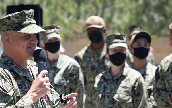 MCPON Smith and SMMC Black Joint Fleet Engagement