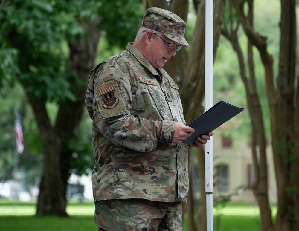 Barksdale dedicates new book exchange box to Lt. Gen. Chennault