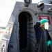 USS Sioux City Sailor Collects a Fuel Sample During a Refueling