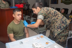 Marines with fighter attack squadron receive the COVID-19 vaccine [Image 4 of 11]