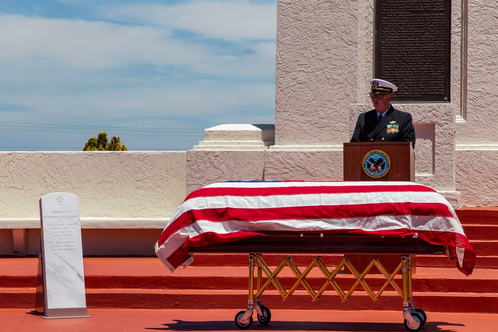 WWII Marine laid to rest at Fort Rosecrans National Cemetery