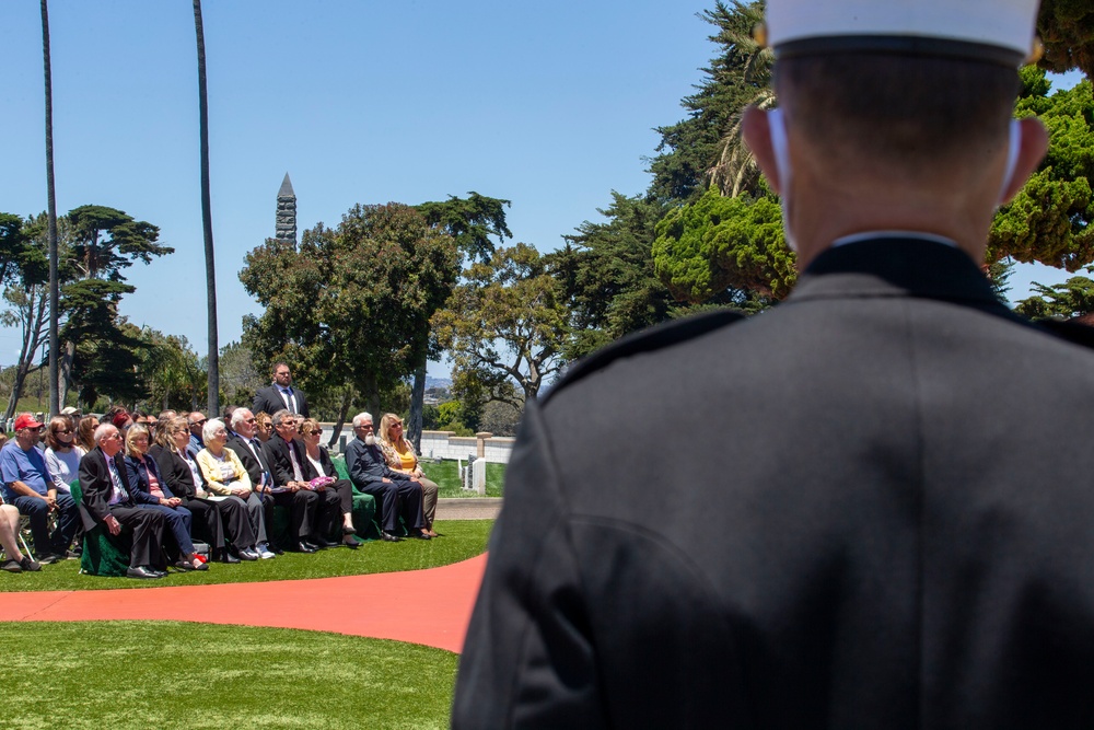 WWII Marine laid to rest at Fort Rosecrans National Cemetery