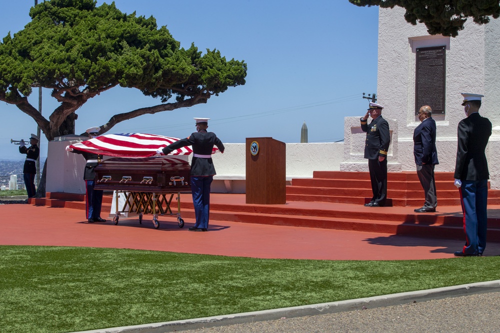 WWII Marine laid to rest at Fort Rosecrans National Cemetery