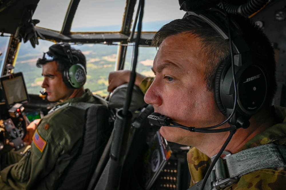 103rd flies unit’s first C-130H3 training mission