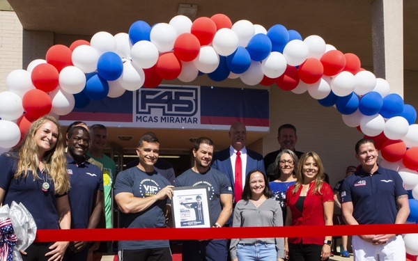 Mark Wahlberg visits MCAS Miramar | F45 Grand Opening