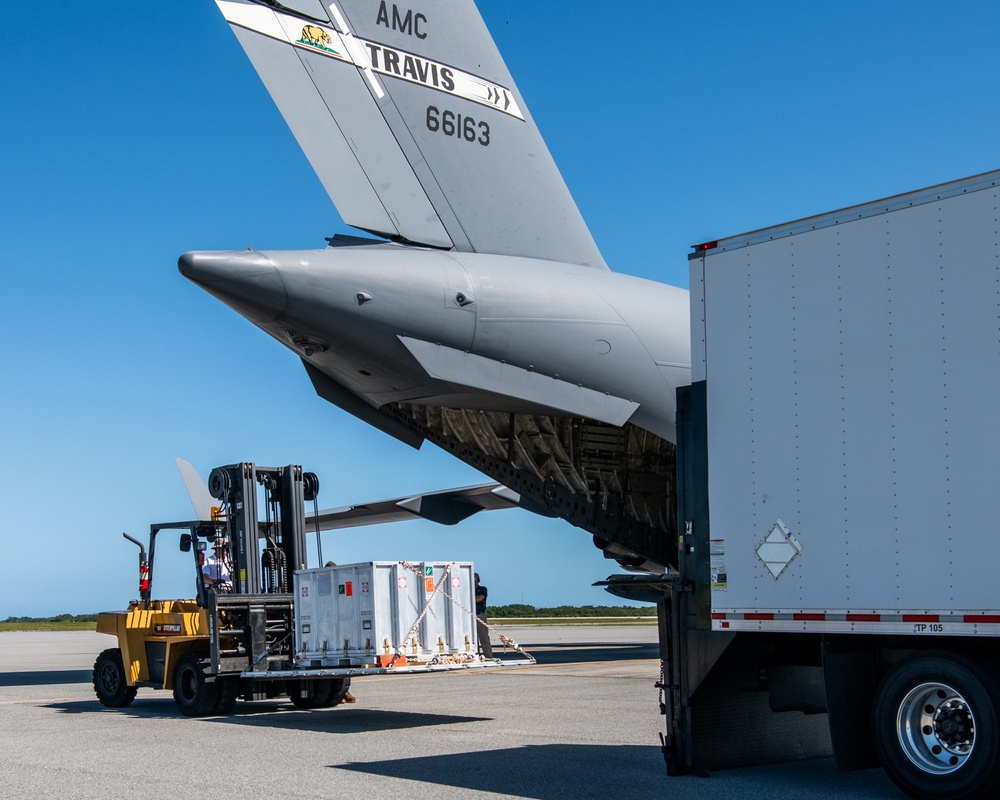 C-17 Delivers Spacecraft to Cape Canaveral SFS