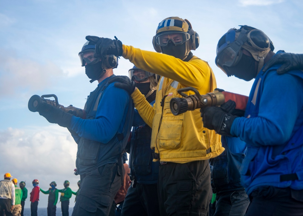 USS Harry S. Truman (CVN 75) transits the Atlantic Ocean.