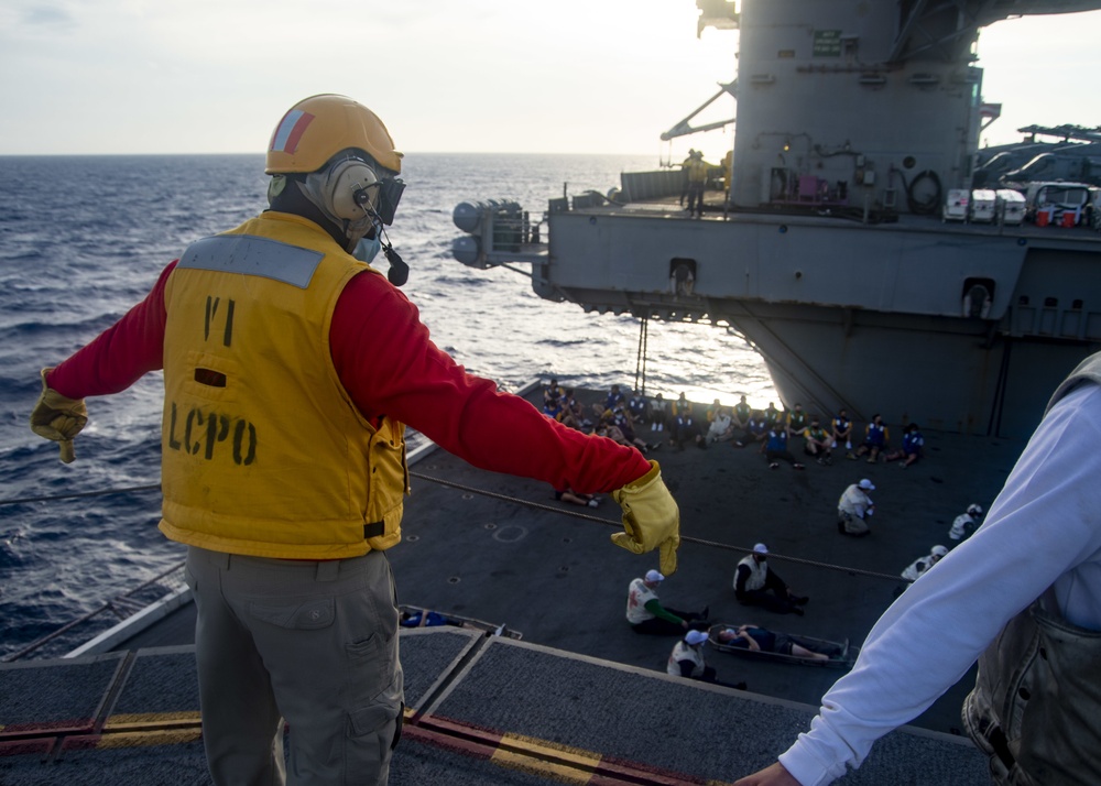 USS Harry S. Truman (CVN 75) transits the Atlantic Ocean.