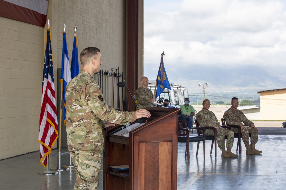 Lt. Col. Michael Lopez assumes command of 612th ABS in Honduras