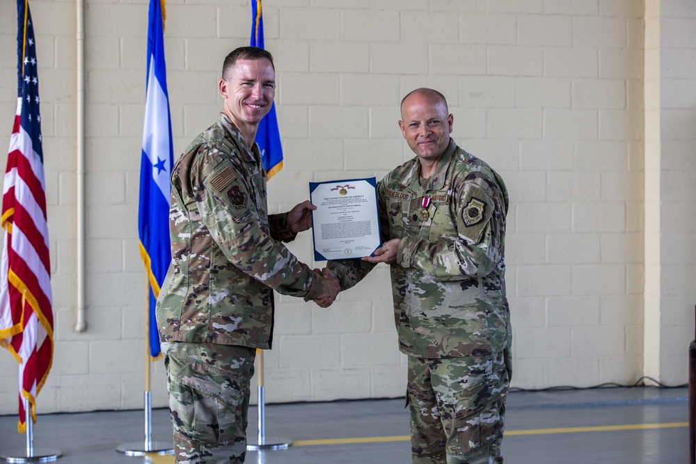 Lt. Col. Michael Lopez assumes command of 612th ABS in Honduras