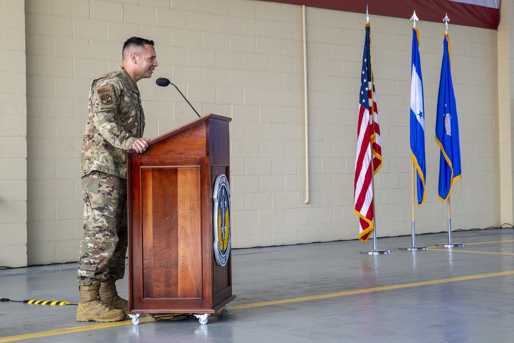 Lt. Col. Michael Lopez assumes command of 612th ABS in Honduras